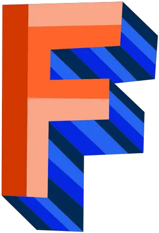 Transparent Png Svg Vector File 3d Letter F Letter F Png