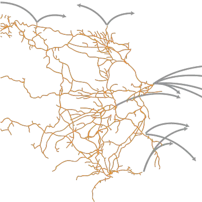 Bnsf Mexico Interactive Network Map Dot Png Network Diagram Icon Pack