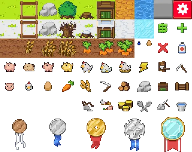 Critter Farm Tiles Icon Pixel Art Buddy Icons Forum Farm Tiles Png Get Buddy Icon