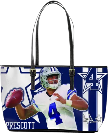 Dak Prescott Large Leather Tote Revolution Helmets Png Dak Prescott Png