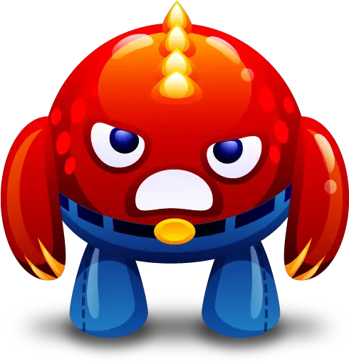 Angry Monster Red Icon Cute Monsters Png Monster Png
