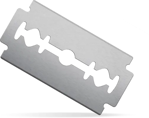 Razor Blade Transparent Png Stickpng Razor Blade Png Straight Razor Png