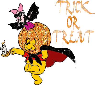 Halloween Glitter Gif Winnie The Pooh Trick Or Treating Png Halloween Gif Transparent