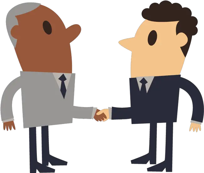 Simple Cartoon Of Businessman Shaking Hands Free Stock Businessman Shaking Hands Cartoon Png Businessman Transparent Background