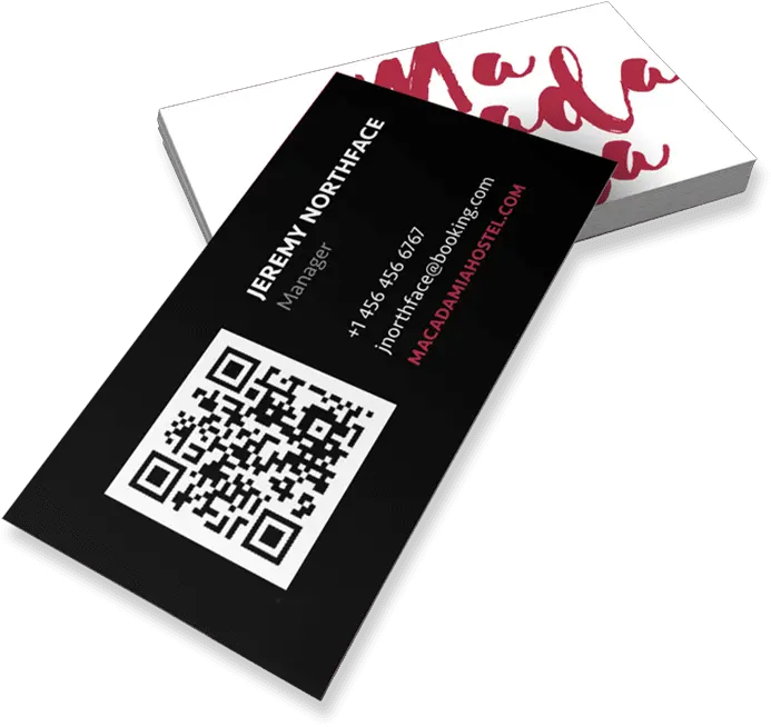 Print Business Cards With Qr Code 4over4com Png Twitter Icon For