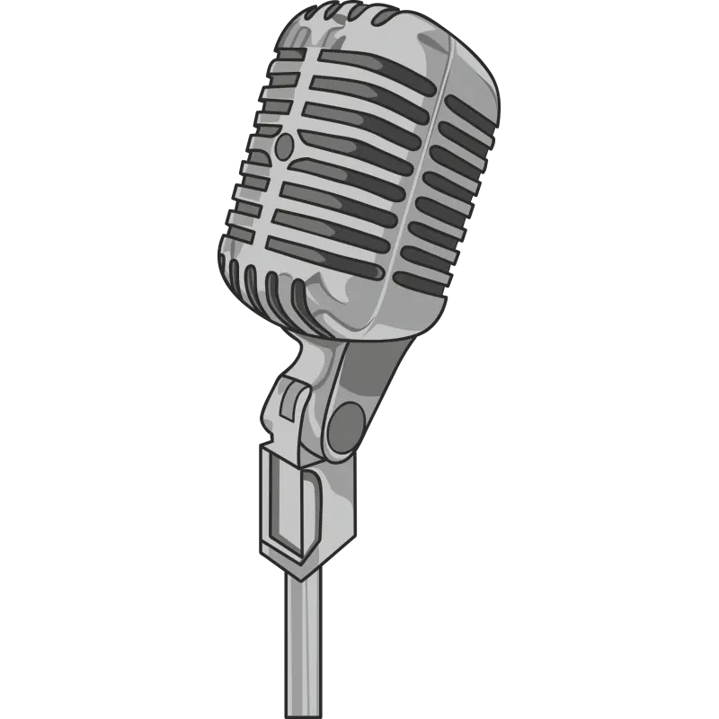 Stand Up Microphone Png