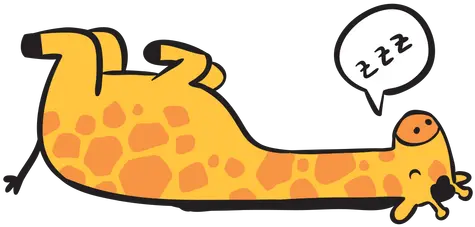 Cute Giraffe Sleeping Transparent Png U0026 Svg Vector File Jirafa Animada Durmiendo Sleeping Png