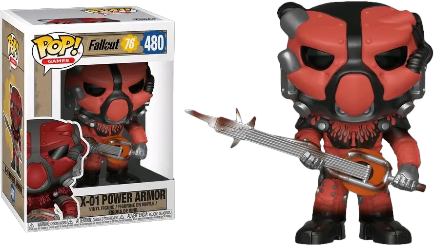 Power Armor Red Vinyl X 01 Power Armor Pop Png Fallout 76 Png