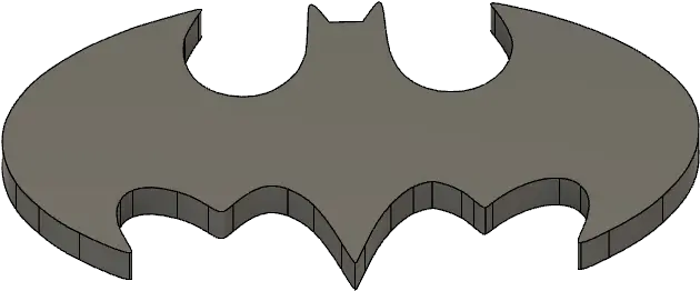 3d Printing Templates Batman Logo Cults Batman Png Batman Logo Transparent