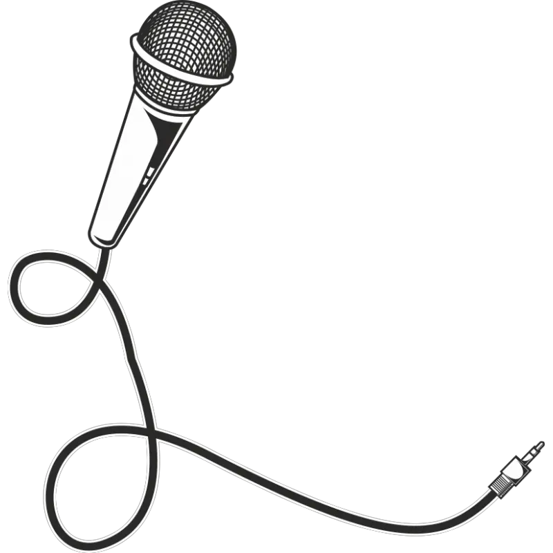 Neon Microphone Png