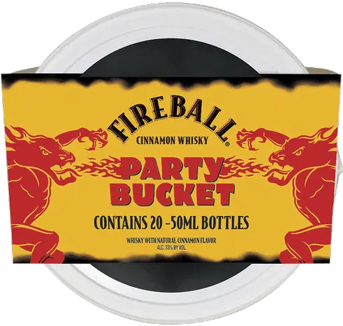 Fireball Cinnamon Whisky Party Bucket Fireball Whiskey Png Fireball Transparent