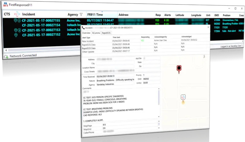 Emergency Response Software For Cadpsap Systems Datatech911 Vertical Png Emergency Response Icon