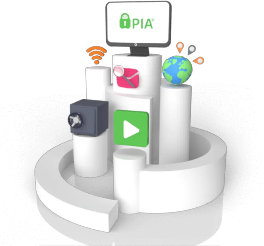 Vpn Features And Use Cases Private Internet Access Cylinder Png Pia Icon