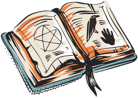 Spell Book Halloween Elemnt Illustration Transparent Png Fiction Spell Png