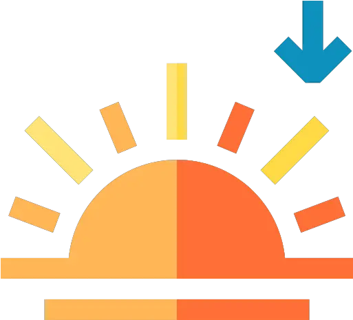 Sunset Free Weather Icons Language Png Sunset Icon