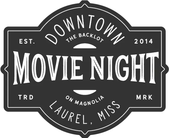 Downtown Movie Night Label Png Movie Night Png
