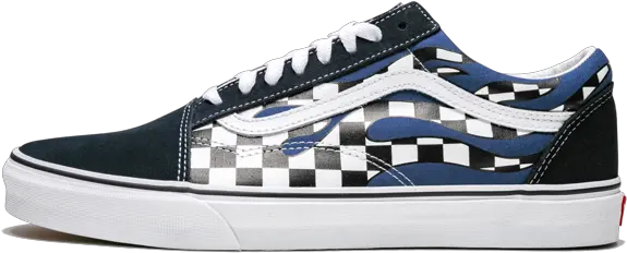 Vans Classic Checker Flame Vn0a38g1rx6 Vans Old Skool Png Checker Pattern Png