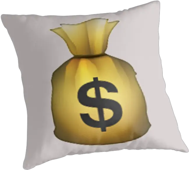 Famous Money Bag Girl Haircut Emoji Cushion Png Money Bag Emoji Png