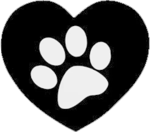 Cropped Heartpawprintpng Paw Print In Heart Paw Print Logo