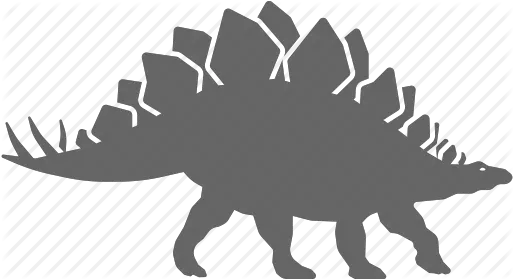 Stegosaurus Vector Black And White Transparent U0026 Png Clipart Stegosaurus Black Abd White Dinosaur Silhouette Png