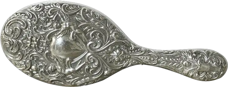 English Sterling Hand Mirror Birmingham 1899 Antique Png Hand Mirror Png