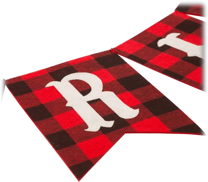 Glitzhome 875 Ft Plaid Merry Christmas Banner Garland Tartan Png Merry Christmas Banner Png