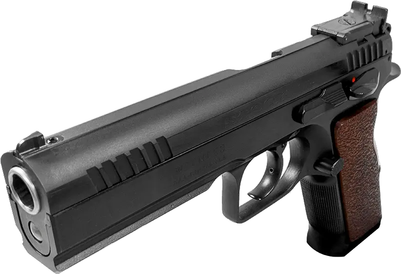 Elite Stock Iii Firearm Png Hand With Gun Transparent