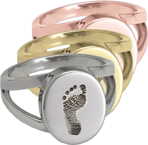 Wholesale Baby Footprint Oval Ring Solid Png Baby Footprint Png