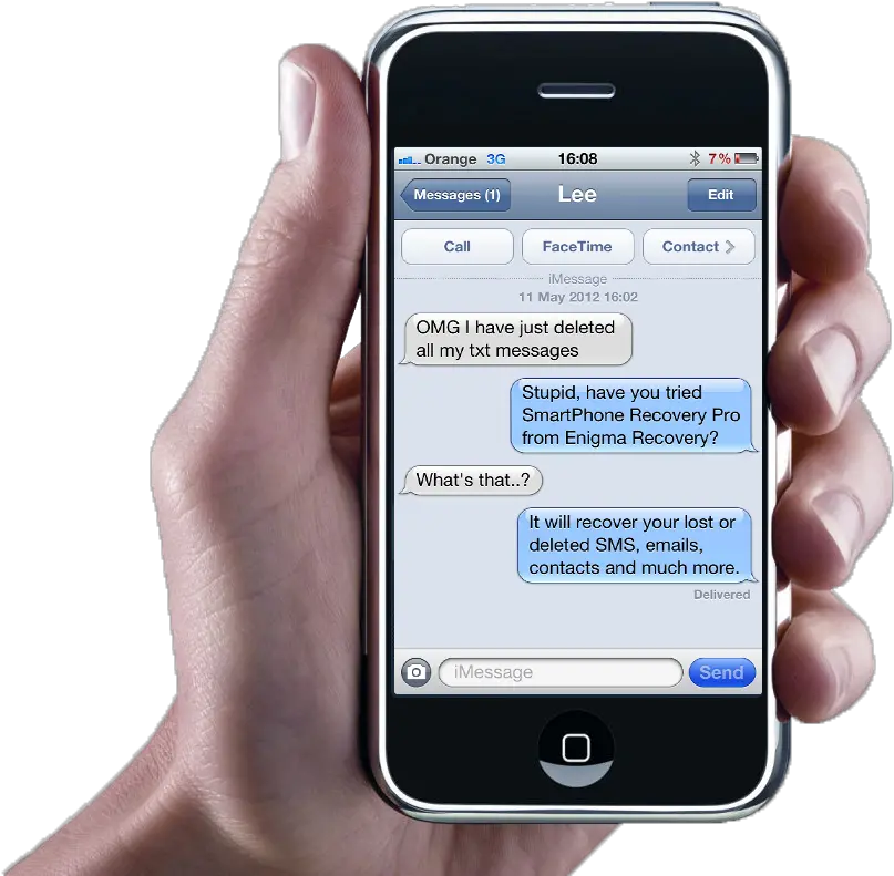 Download Hand Holding Iphone Holding Iphone Text Message Png Iphone Message Png