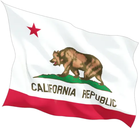 Fluttering Flag California Republic Png California Flag Png