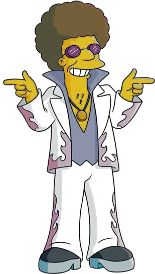 Disco Stu Dibujos De Los Simpson Imagenes Bart Y Disco Stu Los Simpson Png Homer Png