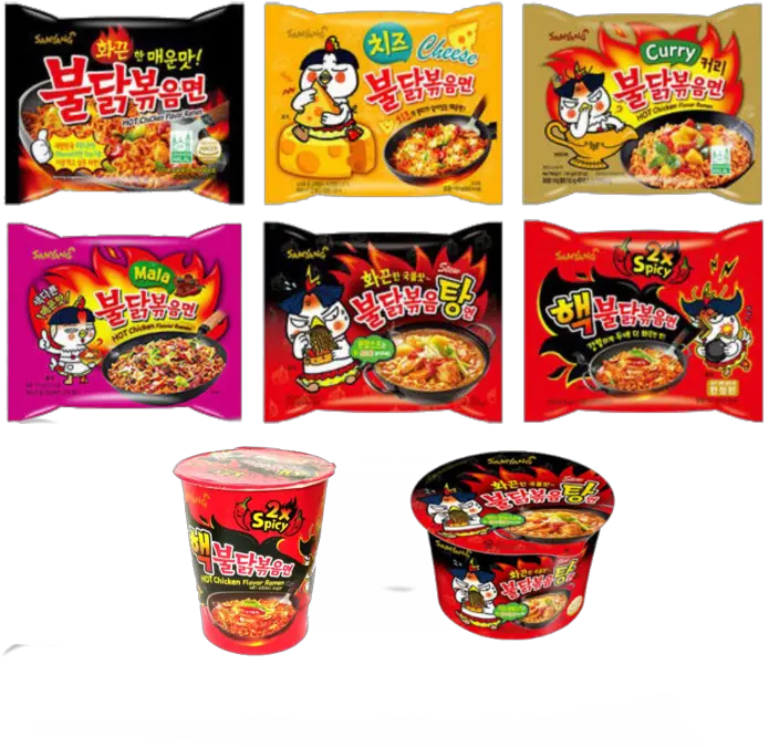 Samyang Spicy Ramen Dragon Imports Samyang Spicy Ramen Noodles Png Ramen Noodles Png