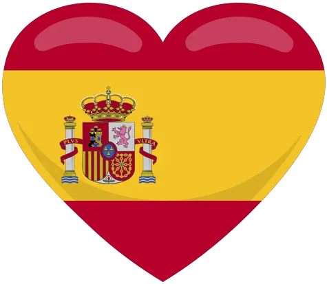 Transparent Png Svg Vector File Spain Flag Corazon Png