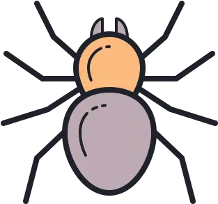 Spider Icon In Color Hand Drawn Style Png