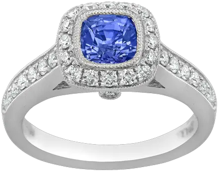 Purple Sapphire Diamond Halo Ring Engagement Ring Png Halo Ring Png