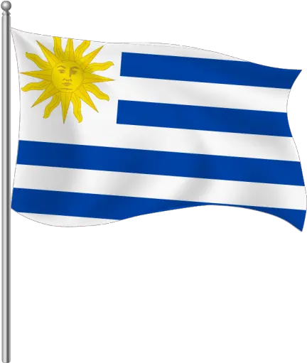 Download Flag Of Uruguay Seek Flagpole Png Waving Flag Outline Icon