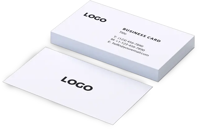 Do All Printing Natural White Business Cards Horizontal Png Business Card Png