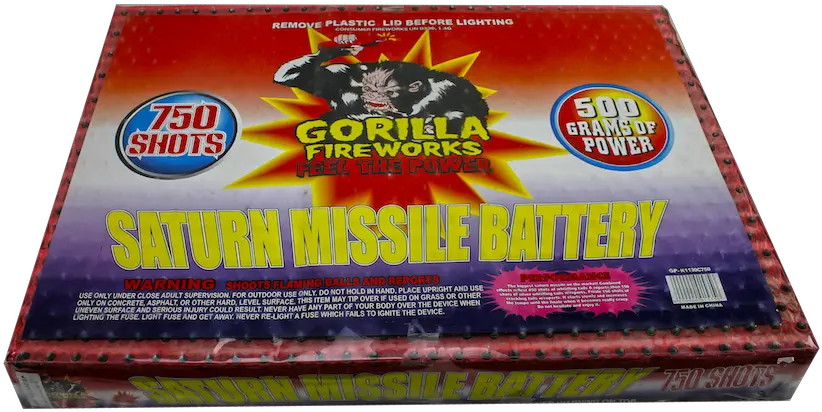 Saturn Missile 750 Shot Galaxy Fireworks Box Png Missle Png