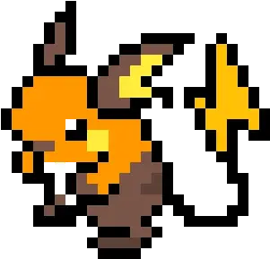 Pixilart Alolan Raichu By Itschaos Cartoon Png Raichu Png