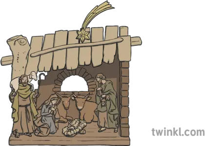 Spanish Traditional Belen Nativity Cartoon Png Nativity Png