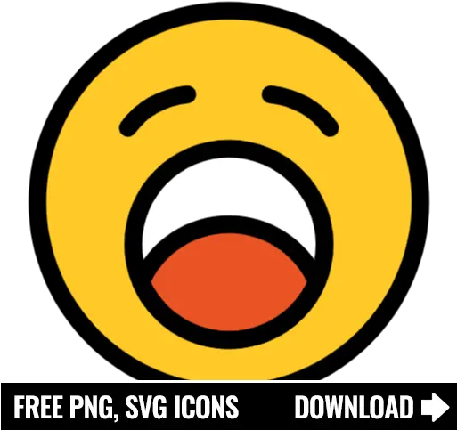 Free Sleepy Icon Symbol Png Svg Download Face Flat