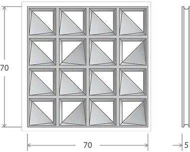 Panel Triángulo Muro Blanco Concreto Celosía De Concr Shelf Png Triangulo Png