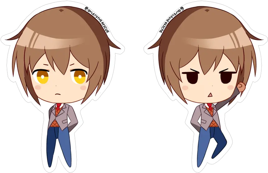 Protagonist Doki Literature Club Doki Doki Literature Club Chibi Png Doki Doki Literature Club Png