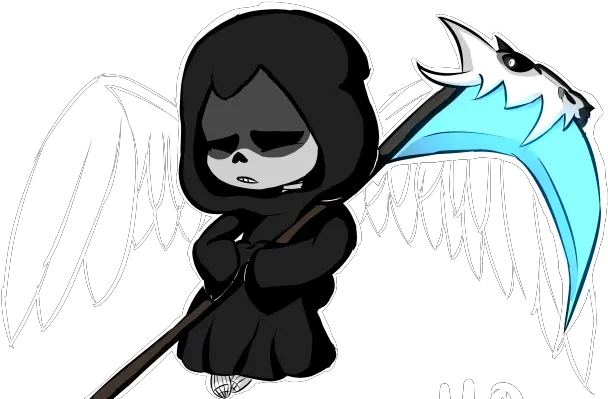 Download Drawn Grim Reaper Disappointed Cartoon Grim Reaper Png Grim Reaper Transparent Background