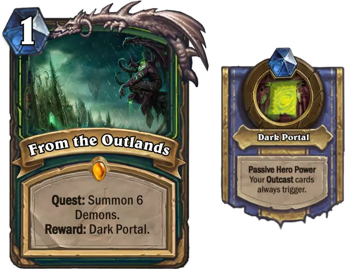 From The Outlands Demon Hunter Quest Dh Initiate Set Sm Orc Png Demon Hunter Logo