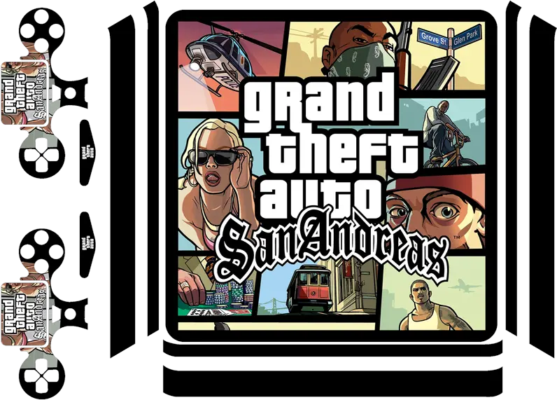 Gta Ps4 Sticker Grand Theft Auto San Andreas Ps2 Png Gta San Andreas Logo