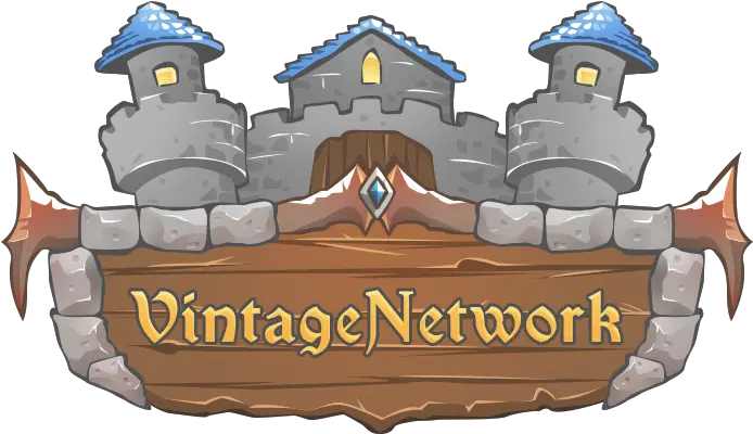 Vintagenetwork Minecraft Castle Logo Png Discord Server Icon