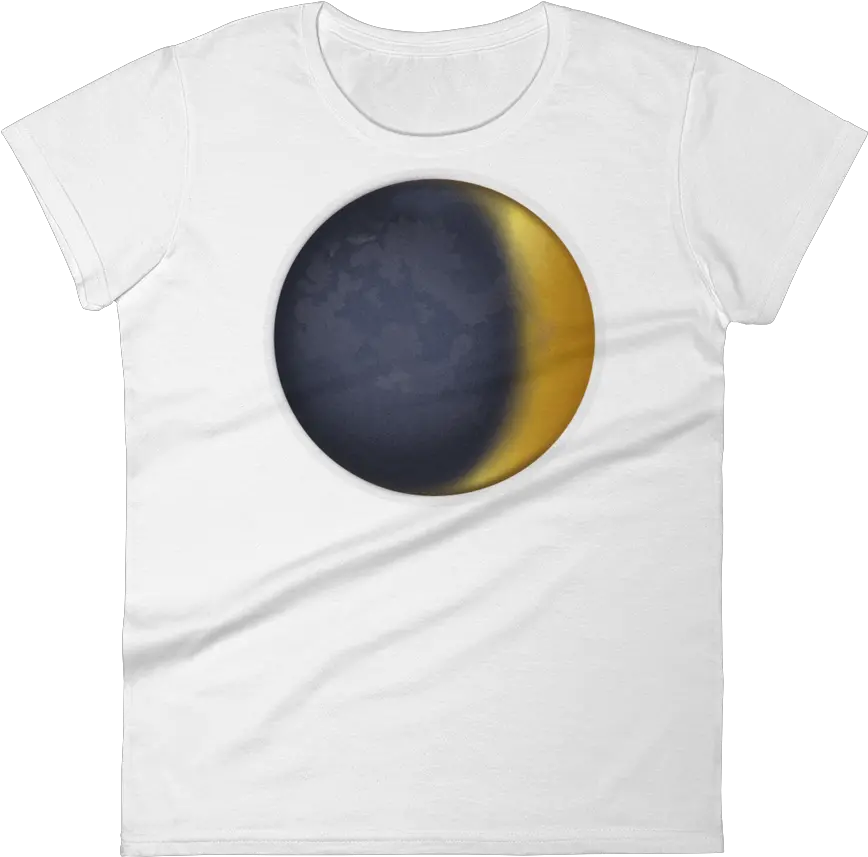 Emoji Shirt Waxing Crescent Moon Just Circle Png Earth Emoji Png