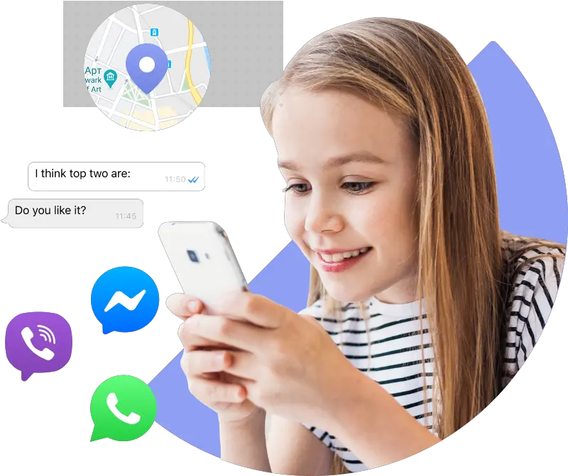 Cell Phone Android Monitoring App Whatsapp Facebook Viber Happy Png Viber App Icon