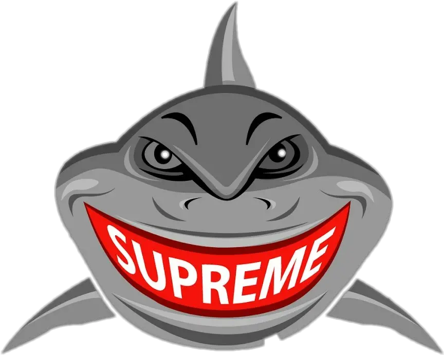 Supreme Supremeshark Logo Famous Sticker By Dd Supreme Shark Png Dd Logo